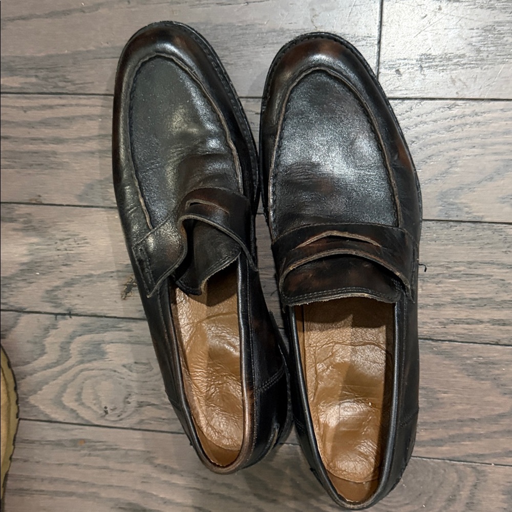 Frye men dark brown leather sz10